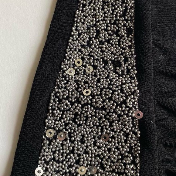 Y2K black beaded halter top - Picture 3 of 8